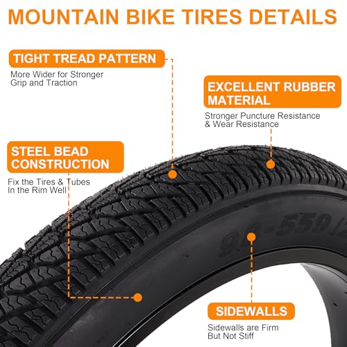 2-Pack 26x4.0 Fat Bike Tires
