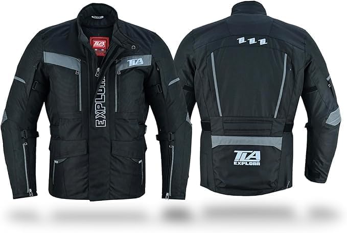TLA EXPLORA Motorcycle Jacket With 2 Layer Protectors, 4 Seasons Removable Padding, Waterproof, Breathable, Sizes S To 6XL, Men And Women, Enduro Jacket, Adventure, Snowmobile, Quad - View #2
