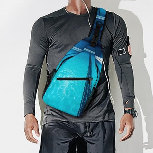 Mochila Sling Blanca para Senderismo y Uso Diario miniatura 7