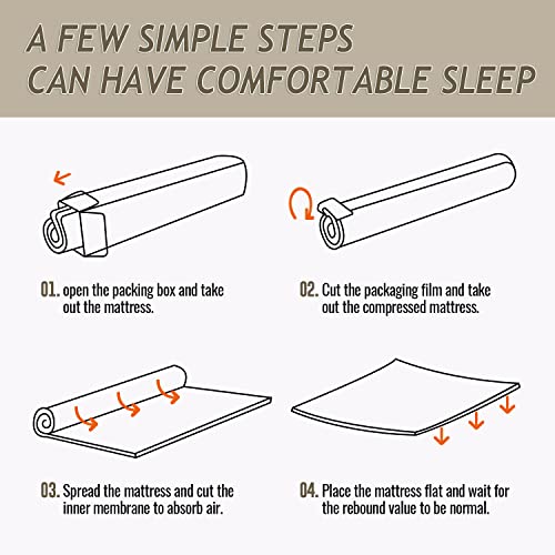 Image of PayLessHere 10 Inch Mattress Green Tea Memory Foam Mattress CertiPUR-US Certified,Removable Soft Cover,Fiberglass Free,King mattresses for Bed Frame, Bunk Bed, Trundle, Daybed,White