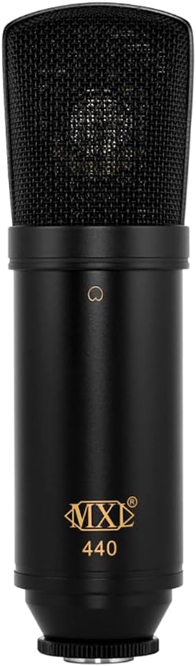 440 Studio Condenser Microphone, Black, 2.08 in. x 7.08 in./53mm x 180mm