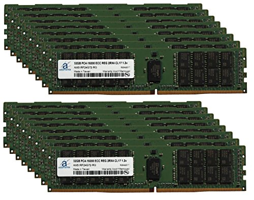 Adamanta 512 GB ( 16 x 32gb )T[o[AbvO[hfor HP ProLiant dl180 Gen 9 ddr4 2400 MHz pc4 ? 19200 ECC Registered`bv2rx4 cl17 1.2 
