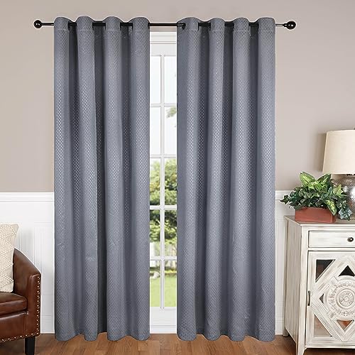 Cortinas opacas para el dormitorio: juego de 2 paneles de estilo moderno y bloqueo solar 2