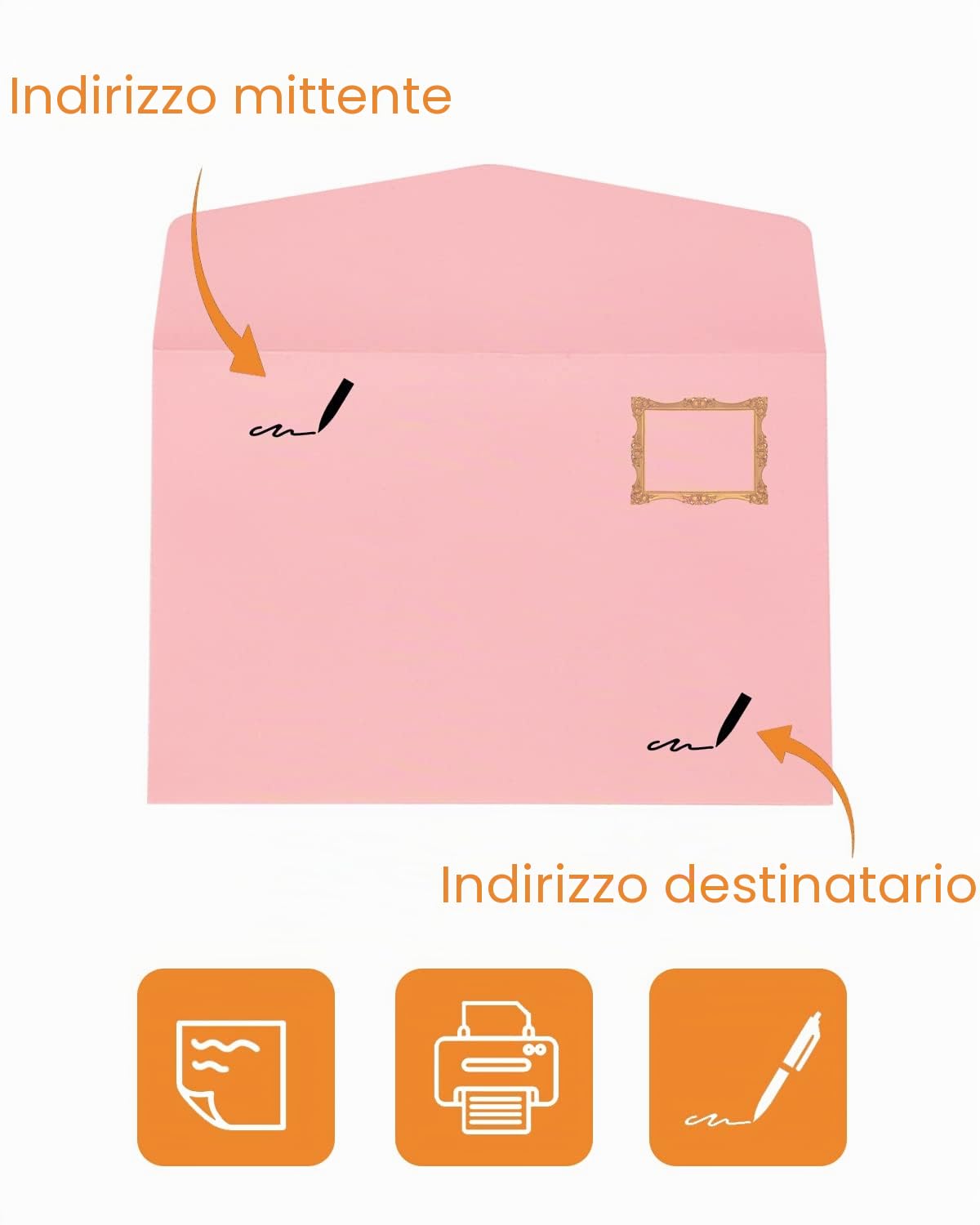 Noa Home Deco 40 Pezzi Buste per Biglietto 16 x 11 cm Colorate C6