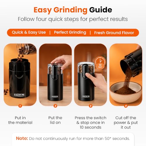 Image of FATHOM Elite Electric Coffee Grinder - 100g Capacity