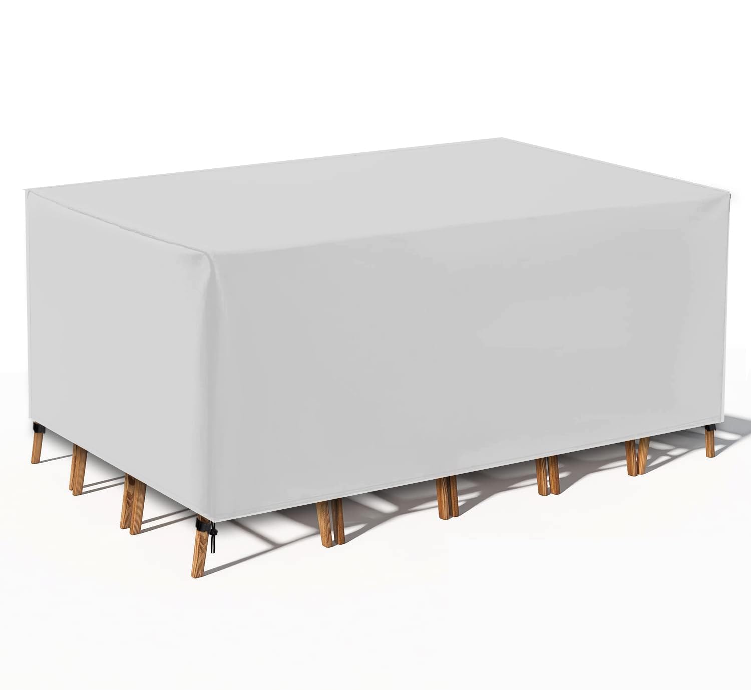 Patio Furniture Covers, Outdoor Table Covers Waterproof Rectangle, 600D Outdoor Furniture Covers, Wind Dust Proof Anti-UV Durable Patio Sectional