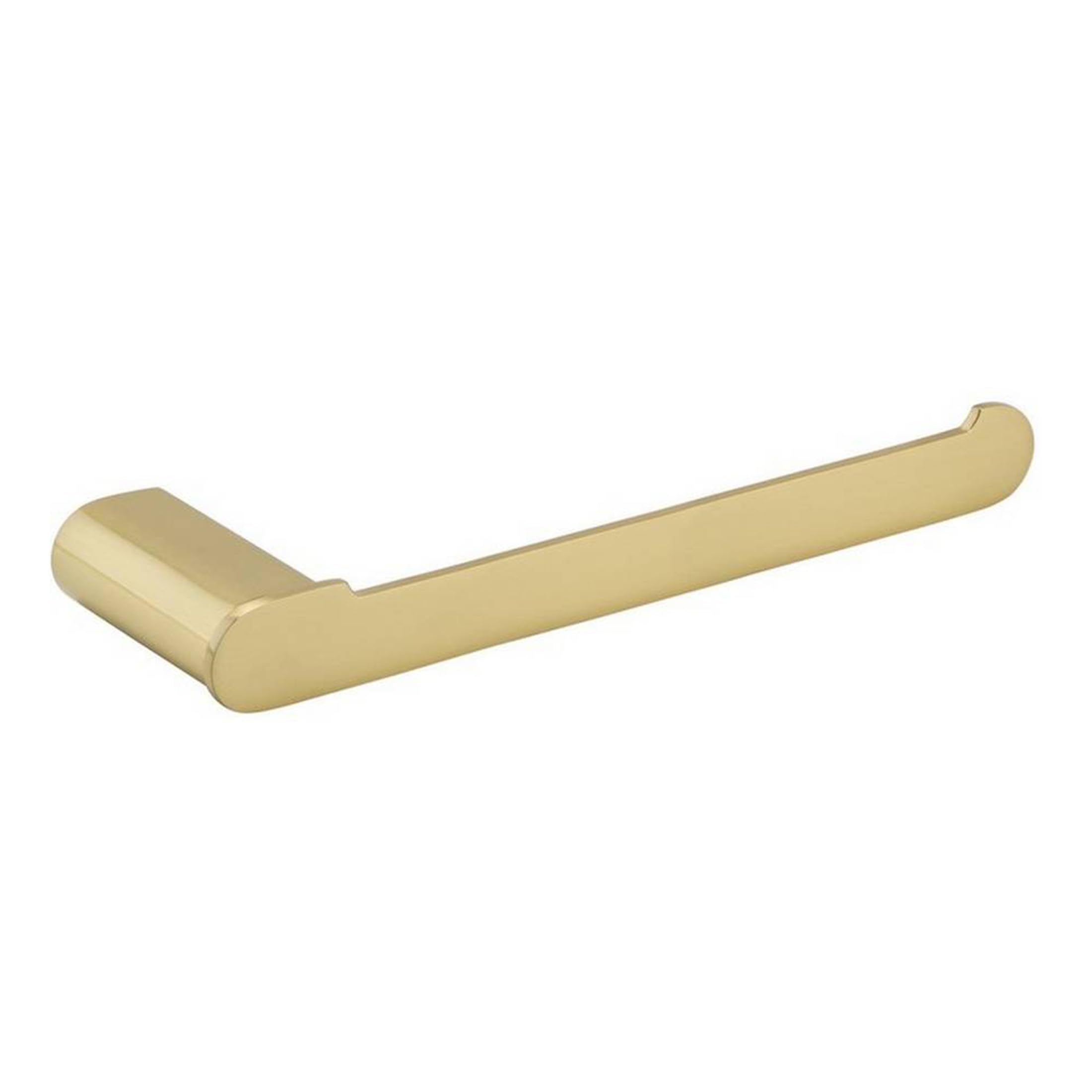 Brushed Brass Towel Rail - Wall Mounted 600mm Modern Design