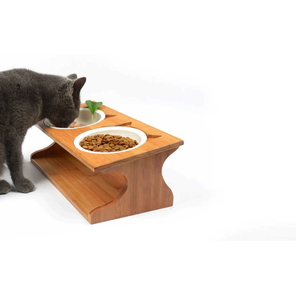 えるも 様 傾斜 犬 猫 ペット用 フード テーブル (1穴タイプ) ★完成品★ 10014602_1003.jpg