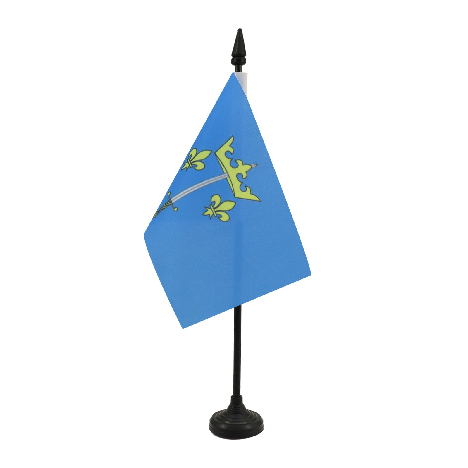 AZ FLAG, Joan of Arc Table Flag 4'' x 6'', Jeanne d'Arc Office Mini Banner 100% Polyester 15 x 10 cm