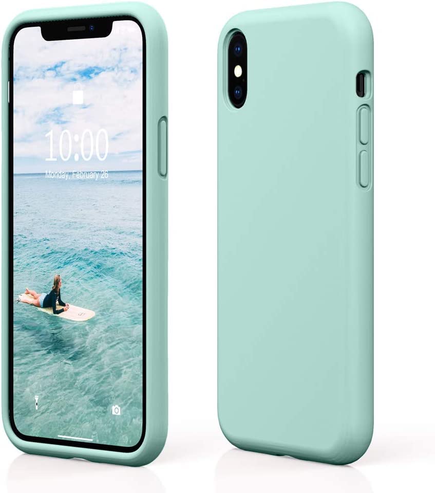 MIDOS Back Cover Compatible with iPhone X/Xs Case Liquid Silicone Full Protection Shock Proof Back Cover for iPhone X/Xs (Mint Green) (B0BL7MWZ55) Amazon Price History, Amazon Price Tracker