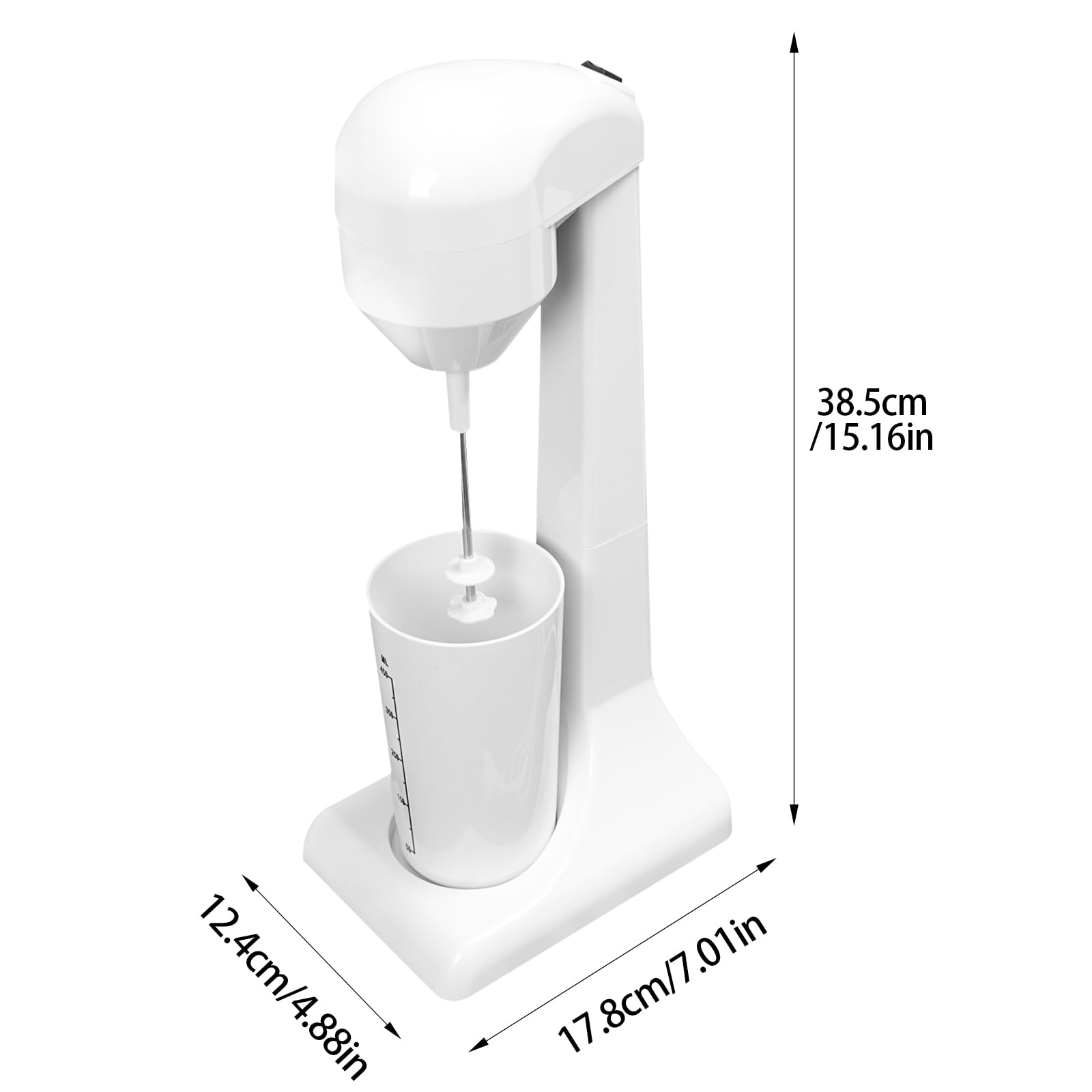 Frappè elettrico macchina frullato 500 ml frullatore per bevande per tè latte, frappè, caffè