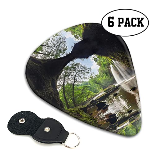 Mountain Waterfall Lot de 6 médiators pour guitare acoustique, guitare électrique, basse, ukulélé – fin, moyen et épais - Les Beatles, Paul McCartney, John Lennon, RIngo Starr, George Harrison Mountain Waterfall Lot de 6 médiators pour guitare acoustique, guitare électrique, basse, ukulélé – fin, moyen et épais – Image 3