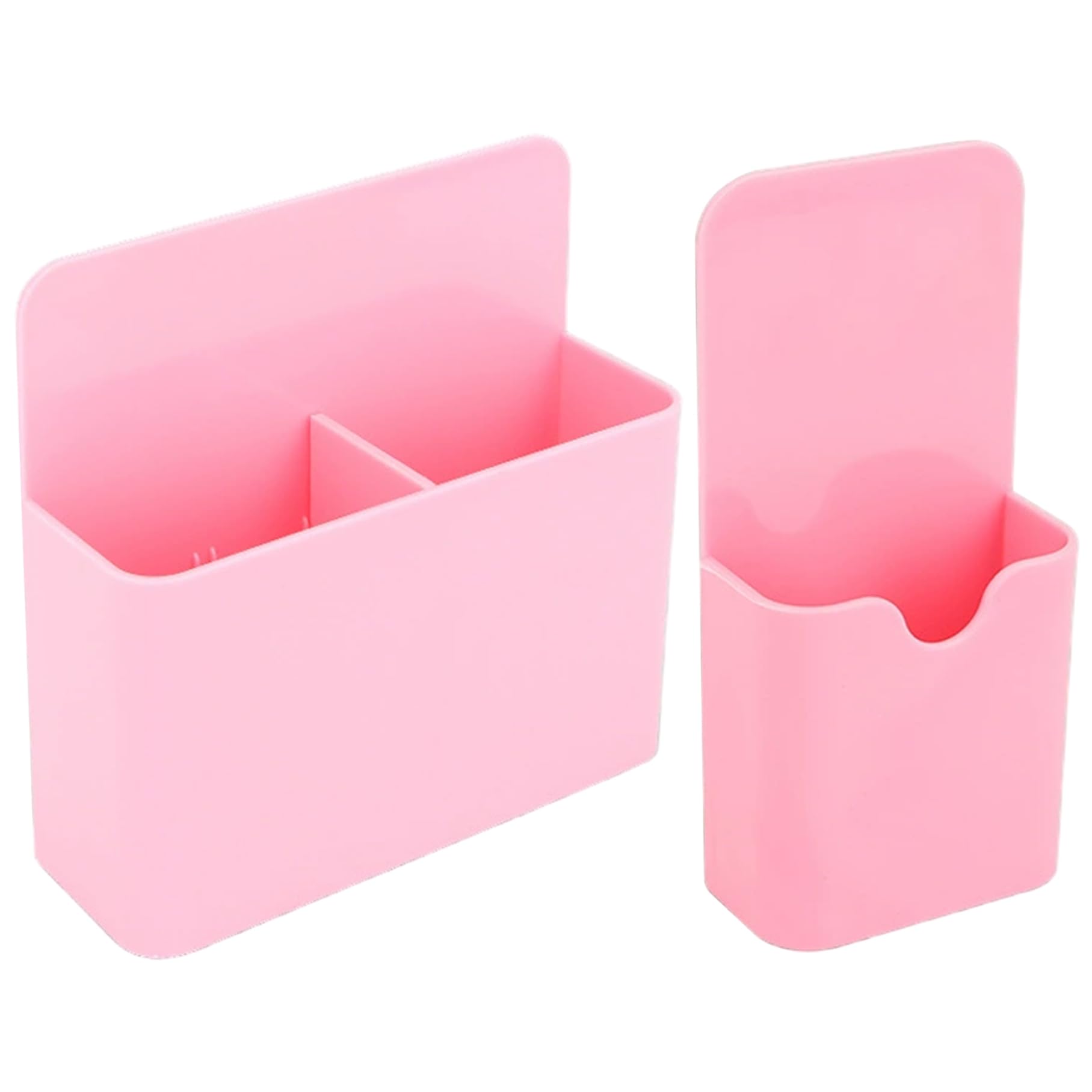 CAKEEYUM 2PCS Magnetic Pen Holder with Compartments Pen Holder for Dry Erase Marker Magnetic Cups for Whiteboard, Refrigerator, Locker and Metal Cabinets, C