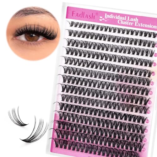 9. Bild von Wimpern Einzeln Cluster für Wimpernverlängerung 40P 0.07 D Curl Mix 8-16mm Individuelle Cluster Künstliche Wimpern Wimpernbüschel für Anfänger