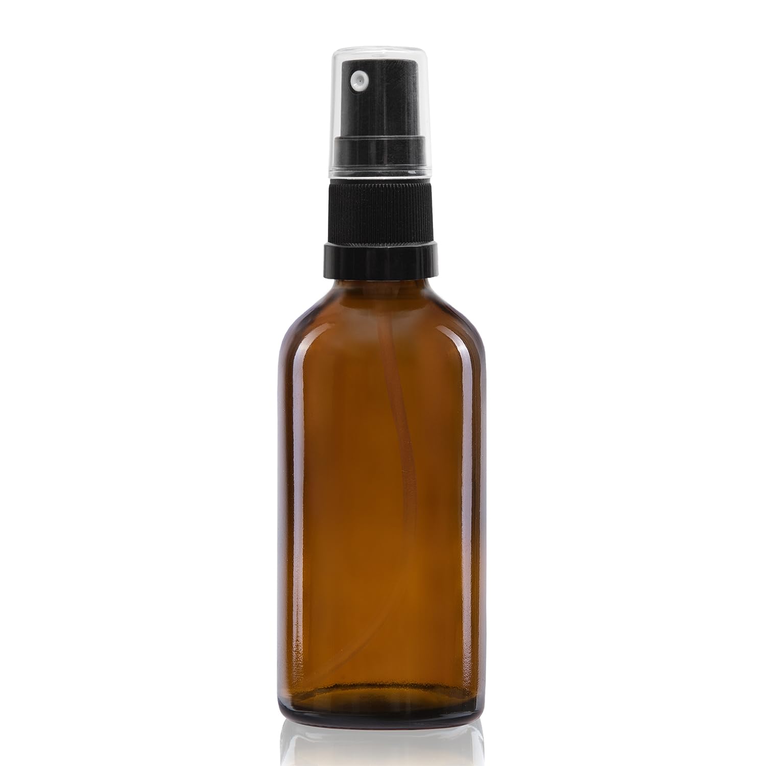 Oputec 143 x 30 ml Sprühflaschen aus Glas mit Zerstäuber - Großpackung - Braunglasflaschen mit feinem Sprühkopf - Kleine Pumpspray-Flasche - Made in Germany