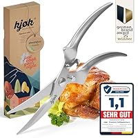 kjøk Premium Geflügelschere aus Edelstahl - Mehrzweck-Küchenschere zum Schneiden von Geflügel - Transchierschere als Hähnchenschere, Gansschere oder Entenschere, immer der richtige Profi Küchenhelfer