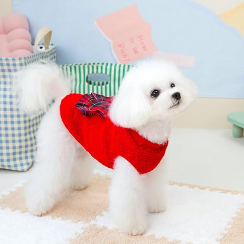 ペットの犬服 秋冬服にベルベットのベスト 保温犬服 小中型犬服 ジャージで散歩して出かける