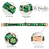 ARING PET St. Patrick's Day Dog Collar with Bow, Cute Adjustable Plaid Clovers Shamrock Bowtie Pet Collars with Metal Buckle for Puppy Small Medium Large Boy Girl Dogs-S #1