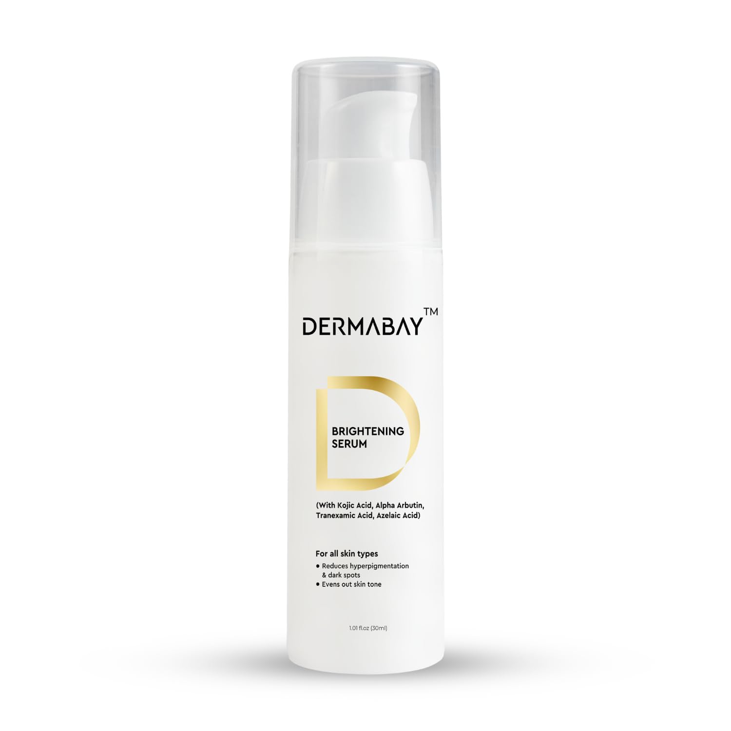 Skin Brightening Face Serum, for dark spots, pigmentation, uneven skin tone, with Kojic Acid & Alpha Arbutin, 30 ML