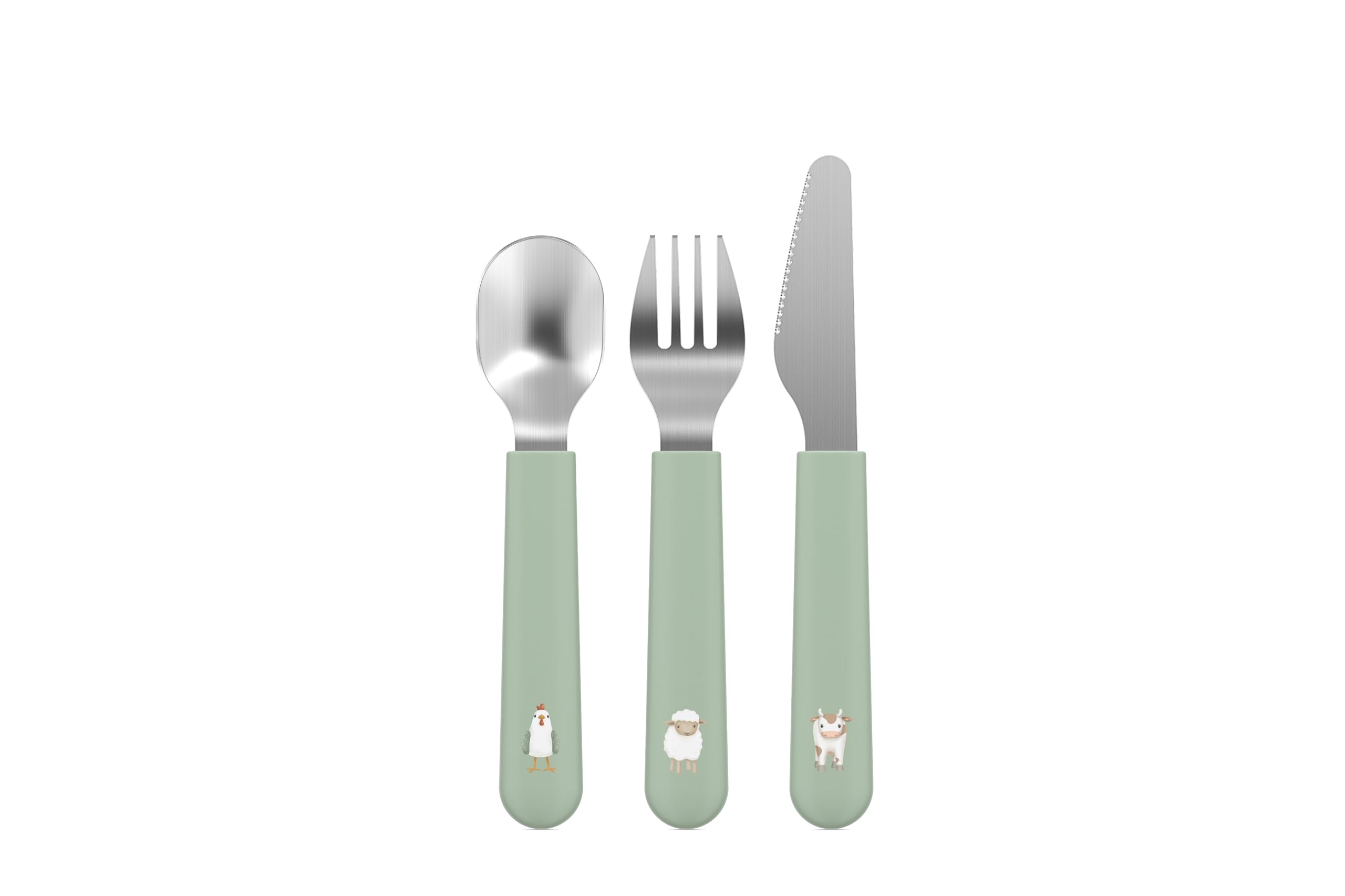 9 Piezas De Cubiertos Para Niños De Acero Inoxidable - Incluye Tenedor, Cuchillo Y Cuchara
