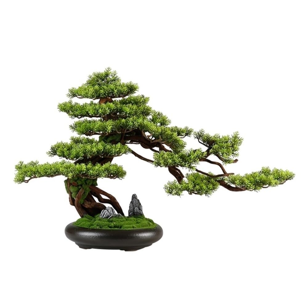 WOTZOV Artificial Plants, Artificial Bonsai Tree Ornaments With Ceramic Pots Home Decoration Fake Plants For Living Room Office,Home Decor