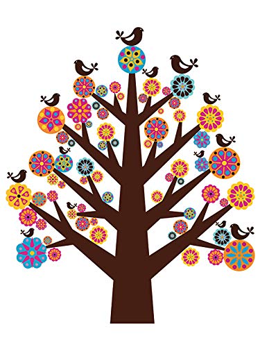 Toile imprimée Tree of Flowers Valentina Ramos 40x50 cm pour décoration