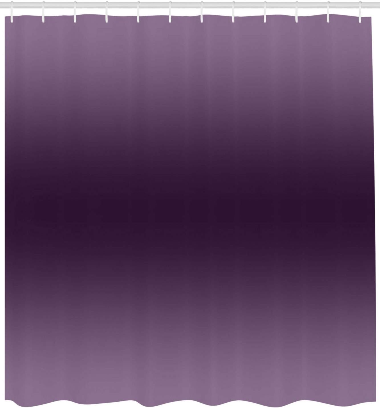 Ambesonne Ombre Shower Curtain, Hollywood Glam Show Inspired Color Ombre Design Abstract Representation Digital Image, Cloth Fabric Bathroom Decor Set with Hooks, 69" W x 70" L, Purple