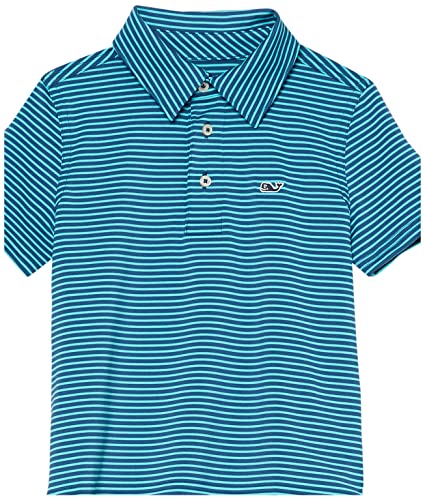 Image of Vineyard Vines Kids Bradley Stripe Sankaty Polo (Toddler /Little Kids /Big Kids)