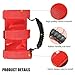 JeCar Roll Bar Grab Handles Grip Handle for Jeep Wrangler CJ YJ TJ JK JK JL JLU JT Sports Sahara Freedom Rubicon & Unlimited 1955-2020 4Pcs (Red)