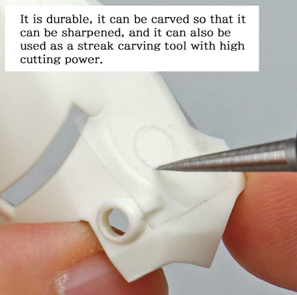 GodHand Riegel Needle Set GH-RN-Set Marking Plastic Model Tool Gray for Plastic Models with Kanji Love Sticker