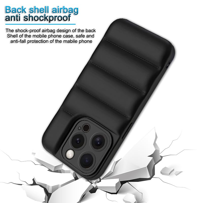 Plus Puffer Case Camera Protection Soft Back Cover for Apple