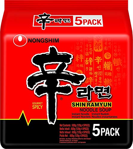 Nong Shim Shin Ramyun Gourmet Pittige Instant Noedels (5 stuks)