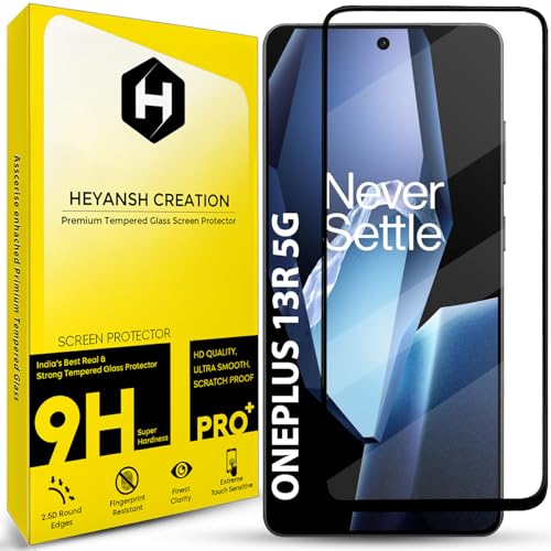 Image of Tempered Glass Screen Protector Compatible for OnePlus 13R / OnePlus 13R 5G with Edge to Edge Coverage and Easy Installation Kit