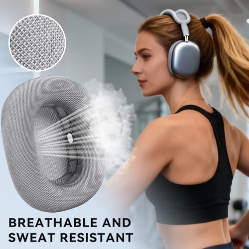 Coussinets Airpods Max avec mousse plus douce et tissu de rechange