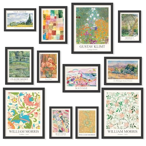 Affiches d'art maximalistes et décorations murales vintage pour maison