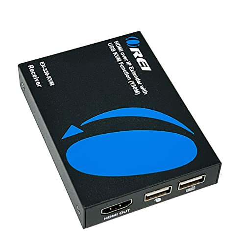 Image of OREI Receiver Only for EX-330-KVM Over IP HDMI Extender Over LAN, Single CAT5e /CAT6A /CAT7 Cable Output1080p PC Control - Up to 330 Ft - Remote Keyboard Mouse USB Control - Over Home Network