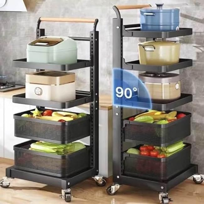 Vertical Baking Tray and Pot Rack nizer 3 Board Black Kitchen Storage Solution for Cupboards and Worktops Efficient Space Saving Design for Pots and Trays-YqYVD8em