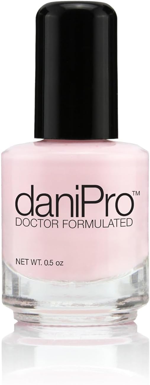 Doctor Formulated Nail Polish Love is All pink Fingernail Polish & Toenail Polish, 0.5 oz with Undecylenic Acid, Biotin & Vitamins - Vegan Formula for Healthy Nails - Manufactured in the USA