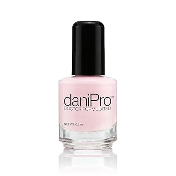 daniPro Doctor Formulated Nail Polish Love is All pink Fingernail Polish & Toenail Polish, 0.5 oz with Undecylenic Acid, Biotin & Vitamins - Vegan Formula for Healthy Nails - Manufactured in the USA