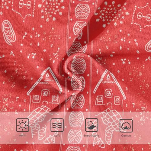 Christmas Gingerbread Houses Red Toddler Girls Underwear 2t Cotton Little Girl Panties Funny Briefs Undies Kids3