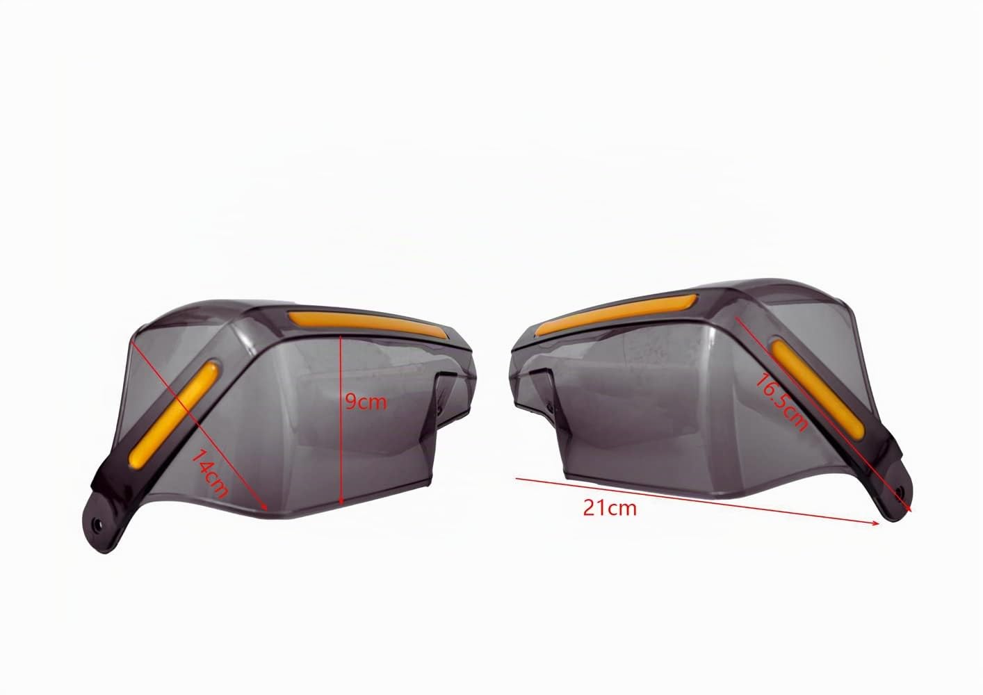 Paire Gris 22 mm 7/8" Universel Hand Protections Protèges Mains Moto/ATV Bike Handguards Protecteur