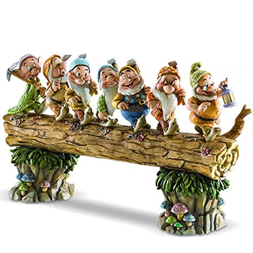 Estatuas Decoração Sete Árvores Anãs Gnomos Estátuas de Jardim Mini Gnomos Estatueta de Resina Conju