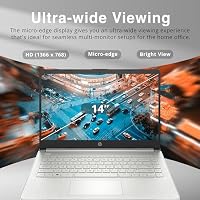 HP Stream 14" HD BrightView Laptop, Intel Celeron N4120, 16GB RAM, 416GB Storage (128GB eMMC + 288GB Docking Station Set), Intel UHD Graphics, 720p Camera, Wi-Fi, 1 Year Office 365, Win 11 S, Silver — image 4