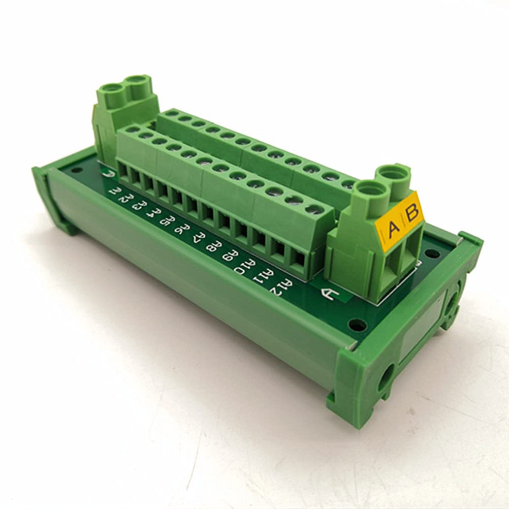 DIN Rail Installation 30A/300V 2 * 12 Screw Terminal Distribution Module. Can Support Multiple