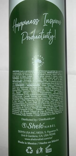 Sheló NABEL Shampoo De Chile Y Romero 17.92 fl oz (liquid) 530ml Control dandruff & seborrhea