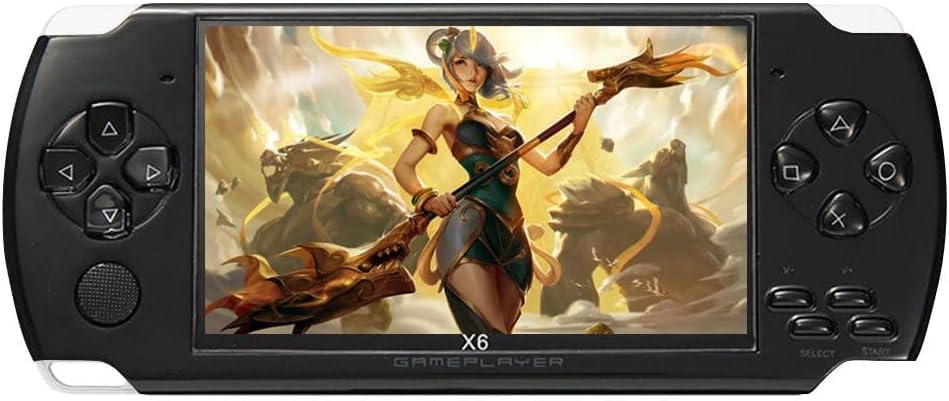 GSH 4.3 inch 8GB Handheld Game Console Built in 1500 Games for Multiple simulators x6 Retro Video Game Console mp3/mp4/Ebook TV Out Portable Game Player Device | Assorted Colour|