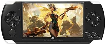 GSH 4.3 inch 8GB Handheld Game Console Built in 1500 Games for Multiple simulators x6 Retro Video Game Console mp3/mp4/Ebook TV Out Portable Game Player Device | Assorted Colour|