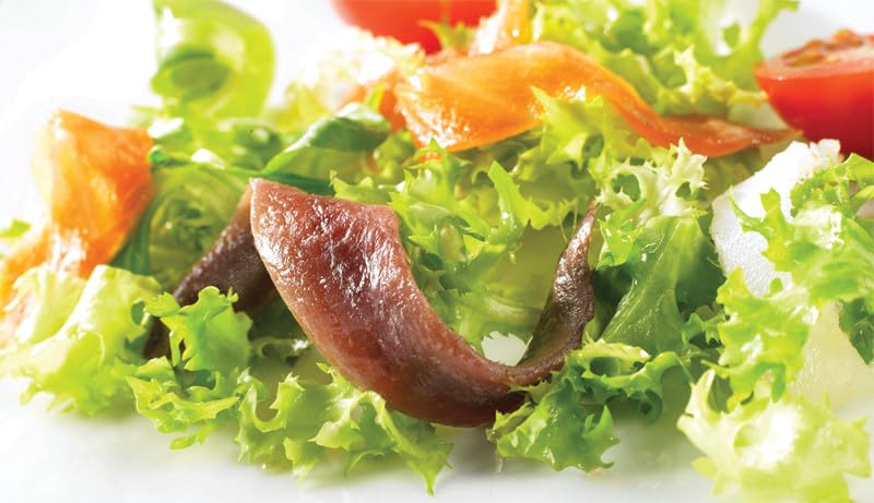 Miniatura 4 de Roland Foods Filetes planos de anchoas en aceite de oliva, alimentos importados especiales, tarro de 4.23 onzas, paquete de 6