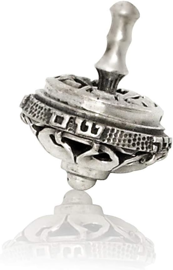 Beautiful dreidel Hanukkah 925 Sterling Silver a great miracle happened there filigree design by Nadav Art