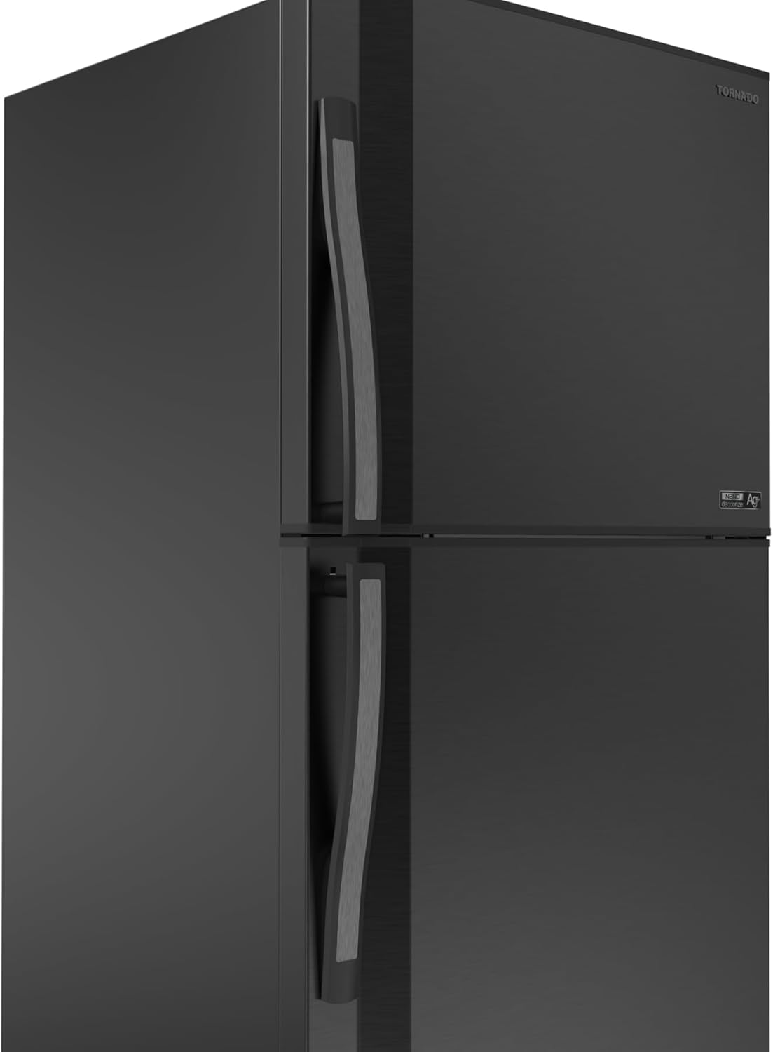 Side view of Tornado RF-58T-BK refrigerator